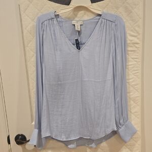 Cupcakes & Cashmere Soft Blue Blouse
